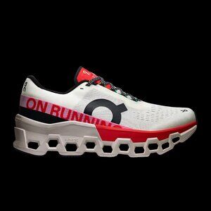 Almost like new Womens On Running Oncloud Cloudmonster 2 Ivory Red